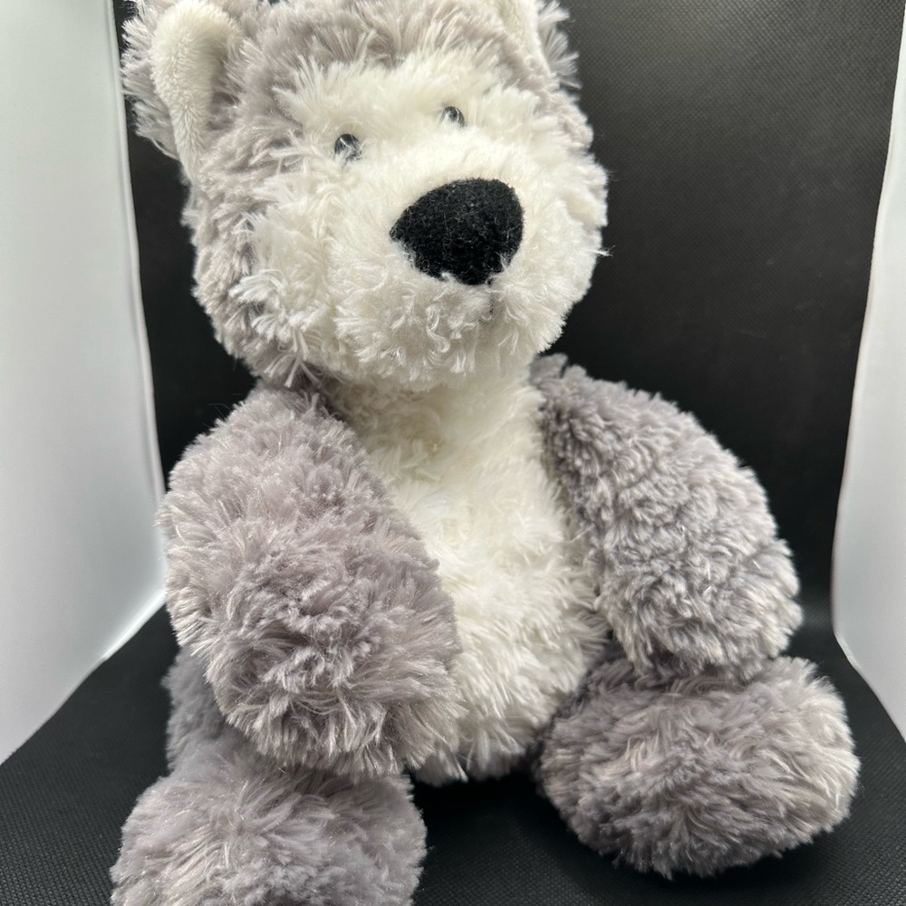 Aurora Husky Gray and White Wolf Puppy Plush Stuffed Animal